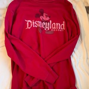 Red Authentic Disneyland Long Sleeve